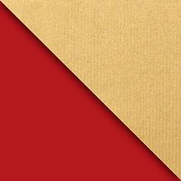 Jillson & Roberts Gift Wrap, Two-Sided Red & Gold Kraft (6 Jumbo Rolls 10ft x 30in)