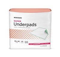 McKesson Super Disposable Underpad Fluff/Polymer 30 X 30" UPMD3030 10 Pads