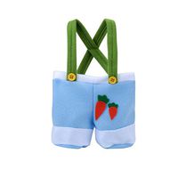 Easter Candy Bag ,Elevin(TM) Easter Rabbit Trousers Gift Candy Bag case Creative Present Home Accessory Decorative Gift Bag (Blue-20X16X7cm)