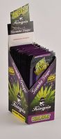 100 Wraps Display of Natural Kingpin Hemp Wraps Goomba Grape Flavor + XL Beamer Doob Tube Pure Hemp Non Tobacco (25 Packs of 4) + Beamer Smoke Sticker