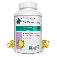 Nature's Nutri-Care Vitamin D3 Supplement - 5,000 IU - 60 Softgels - Healthy Muscle and Good Bone Health - Made in USA, 180