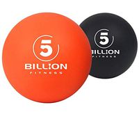 5BILLION Massage Lacrosse Balls Stress Balls - Deep Tissue Massage Ball for Myofascial Release, Trigger Point Therapy, Muscle Relax, Physical Therapy (Pack of 2)