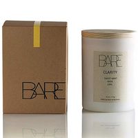 BARE KOLLECTIONS Clarity Candle Scented - 11oz Sweet Mint, Basil Lime, All-Natural Coconut Soy Luxury Jar Candle | Long Lasting | Bathroom Candle | Made in The USA