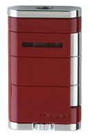 Xikar Allume Single Jet Flame Cigar Lighter, Durable Body, Fuel Gauge, Riot Red