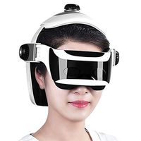 Head Massager Electric by AngVin,Personal Head Massage Tool,Helmet Head Neck Massager,Head Eye Massager w/Air Pressure Heat Compression Vibration Soothing Music Wireless (Cordless)