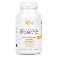 Probiotic - Mood Boosting Probiotic - Anxiety Formula w/GOS Prebiotic - Probiotics for Gut Health - Digestive + Immune Blend - Prebiotics for Mental Support