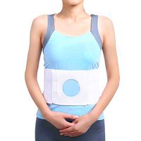 GHzzY Unisex Ostomy Hernia Belt - Stoma Support Waistband for Colostomy Patients to Prevent Parastomal Hernia - Abdominal Binder Brace,9cm,L
