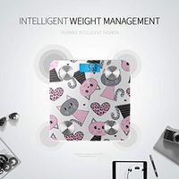 Bluetooth Smart Weight Digital Scale Cartoon Smart Cute Animal Pet Cat Digital Body Analyzer Scale Body Fat Composition Monitor Analyzer with Smartphone App for Body Management-396 Lbs