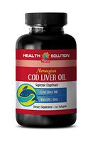 Nervous System Support - Norwegian COD Liver Oil with Vitamins A & D3/EPA & DHA - Cod Liver Oil dha epa - 1 Bottle 250 Softgels