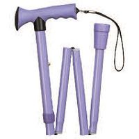 Folding Comfort Grip Cane - Lavender