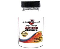 Glucosamine 750mg and Chondroitin 600mg Triple Strength * 100 Caps 100% Natural - by EarhNaturalSupplements
