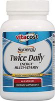 Vitacost Synergy Twice Daily Energy Multi-Vitamin - 60 Capsules