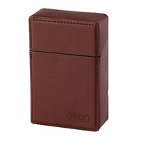 IWIM PU Leather Regular King Size 84mm 84's Cigarette Case - Magnet Lid Unique Luxury Hard Carrying Holder Box Cover Best Blank Solid Color Design for Men and Women Unisex (Wine)