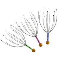 SUPVOX 3pcs Head Massager Steel Wire Head Scratcher Scalp Massage Tool Random Color