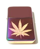 Vector KGM Thunderbird Custom Lighter - Marijuana Pot Weed Ganja Leaf Logo High Polish Rainbow Color Prism Rare!