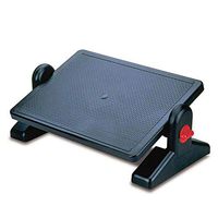 Adjustable Footrest Under Desk Ergonomic Foot Rest with 2 Height Position 36 Degree Tilt Angle Adjustment for Home & Office Under Desk with Foot Massager