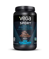 Vega Sport Protein Powder Mocha (19 Servings, 28.6 Ounce) - Plant-Based Vegan Protein Powder, BCAAs, Amino Acid, tart cherry, Non Dairy, Keto-Friendly, Gluten Free,  Non GMO (Packaging May Vary)