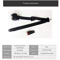 LRWSB 3-Point Automatic Coiler Adjustable Safety Belt 2.8M Forklift Trains Car Bus Seat Belt