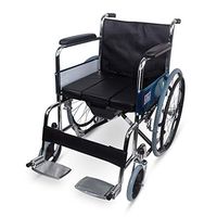 Chunse Self-Propelled Wheelchair, Foldable Toilet Chair Trolley for The Elderly and Inconvenient People