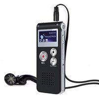 Voice Activated Recorder with MP3 Player 8GB Steel Dictaphone 1160 Hours Sound Recording Portable Audio Recording USB Charge