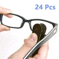 LERORO 24 Pcs Mini Sun Glasses Eyeglass Microfiber Spectacles Cleaner Soft Brush Cleaning Tool Mini Microfiber Eyeglasses Cleaner Cleaning Clip (Random Color)