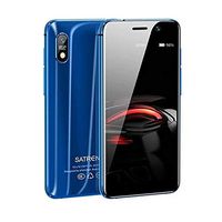 Rcsbtd Network: 4G(Black), GPS, WiFi, Bluetooth, Threefold SIM, 3.22 inch Android 7.1 MTK6739 Quad Core, Support Google Play, 2GB+16GB (Color : Blue)