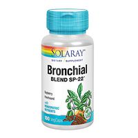 Solaray Bronchial Blend SP-22 | Herbal Blend w/Cell Salt Nutrients to Help Support Healthy Respiration | Non-GMO, Vegan | 50 Servings | 100 VegCaps