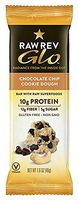 Raw Rev Glo Vegan, Gluten-Free Protein Bars - Chocolate Chip Cookie Dough 1.6 ounce (Pack of 72)