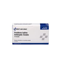 First Aid Only PVP Iodine Swabs, 10 Per Box