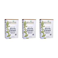 Swanson Green Leaf Stevia Extract 100 Pkts 3 Pack