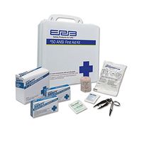 ERB Safety 17135 White Plastic Frame FAK ANSI 50P First Aid Kit, One Size