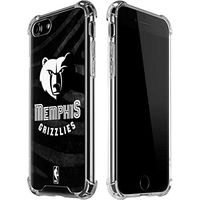 Skinit Clear Phone Case for iPhone 7 - Officially Licensed NBA Memphis Grizzlies Black Animal Print Design