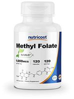 Nutricost Methyl Folate 1000mcg, 120 Veggie Capsules - Gluten Free, Non-GMO