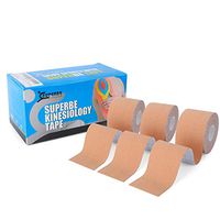 Kinesiology Tape, K Sports Tape Beige Kinesthetic Tape for Knee Shoulder Ankle Elbow, 2 Inch x 16.5 feet