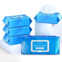 Disinfection Wipes Wet Wipes Cleansing Cloths Great for Eyeglasses, Tablets, Camera Lenses, Screens, Keyboards and Other Delicate Surfaces (1 Package/80 Pcs)