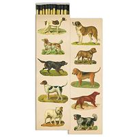 Dog Collage Fireplace Matches Extra Long - One Box