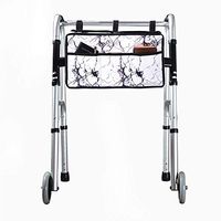 Fushida Wheelchair Side Bag, Walker Storage Pouch, Oxford Cloth Organizer Arm Rest Pouch, Rollator Bag for Storage Loose Items, Wheelchair Accessories Pocket, FGJ188