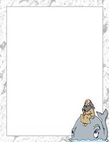 Bible Jonah & The Whale Stationery Printer Paper 26 Sheets