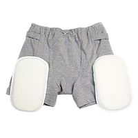 Women Soft Hip Protector Shorts Elderly Fall Injury Prevention Aid Grey - L