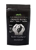 LifeFix Duality Blend - Reishi and Cordyceps Organic Mushroom Extract Powder - 100g