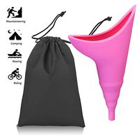 Female Urination Device Silicone Funnel for Women Standing up Pee - Reusable Portable Compact (Pink)