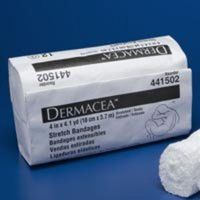 COVIDIEN Stretch Bandage Roll Dermacea Cotton / Polyester Blend 4 X 4.1 Ydard Sterile (#441506, Sold Per Case)