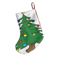 Christmas Decorations Stockings 18" Christmas Tree Art Fabulous Big Xmas Socks for Home Decor
