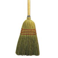 UNISAN - Maid Broom, Mixed Fiber Bristles, 42" Wood Handle, Natural 920YEA (DMi EA