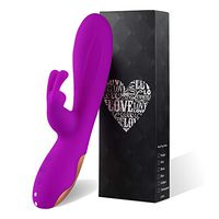 Powerful Wand Massager with Intuitive Buttons Design, 12 Vibration Mode by Dual Motors, Waterproof Safe Silicone, Magnetic Charging, Arbitrary Bending for Better Massager Time. (Purple)