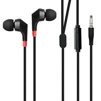 Premium Hi-Fi Sound Earbuds Hands-Free Earphones Mic Dual Headphones Headset in-Ear Wired 3.5mm [Black] for iPod Nano 5th, 7th Gen - iPod Touch 1st, 2nd, 3rd, 4th, 5th Generations - Google Pixel, XL
