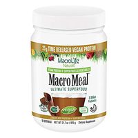 MacroLife Naturals MacroMeal Vegan Protein, Chocolate, 15 Servings