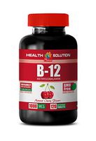 Brain Booster Supplements for Adults - B12 METHYLCOBALAMIN 1000MCG - Natural Cherry Flavor - Fast Dissolve - b12 Vitamin 1000 mcg - 1 Bottle (120 Tabs)