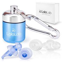 Sound Blocking Earplugs with Case by LaloLab - 2 Reusable Ear Plugs for Noise Reduction - Comfortable Fit for Travel, Swimming, Concert, Sleeping, Work - Comes in Elegant Gift Box (Large)