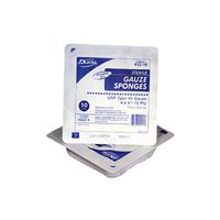 Dukal Cotton Sponges - Sterile, 4" x 4" 12-ply - Model 412-10 - Tray of 10